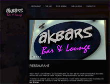 Tablet Screenshot of akbarscuisine.com